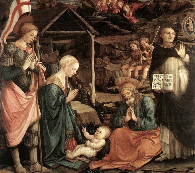 Fra Filippo Lippi Adoration of the Child with Saints china oil painting image